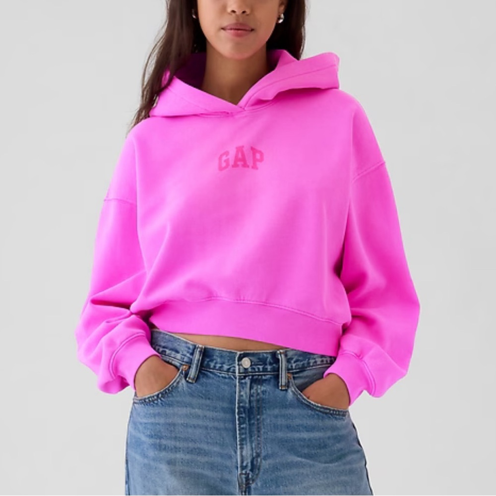 Gap Hoodie Trendy Bright Pink